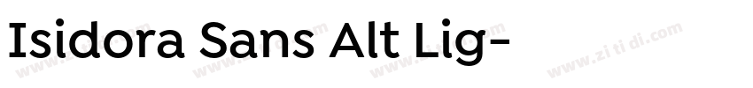 Isidora Sans Alt Lig字体转换